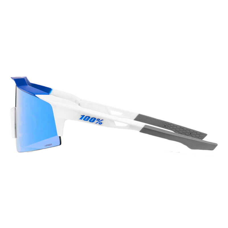 lunettes soleil 100 pourcent slendale sl bleu blanc mx