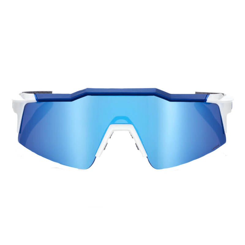 lunettes soleil 100 pourcent slendale sl bleu blanc vtt