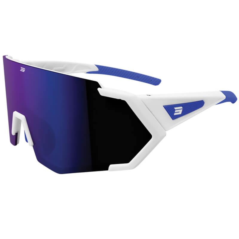 lunettes vtt retina blanc bleu