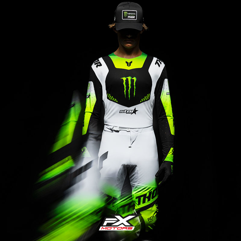 maillot Cross Thor MX Monster Energy Edition Limitee BlancNoir 09