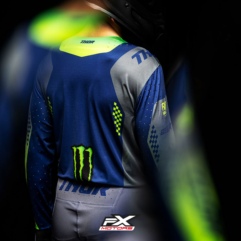 maillot Cross Thor MX Monster Energy Edition Limitee GrisBleu 16