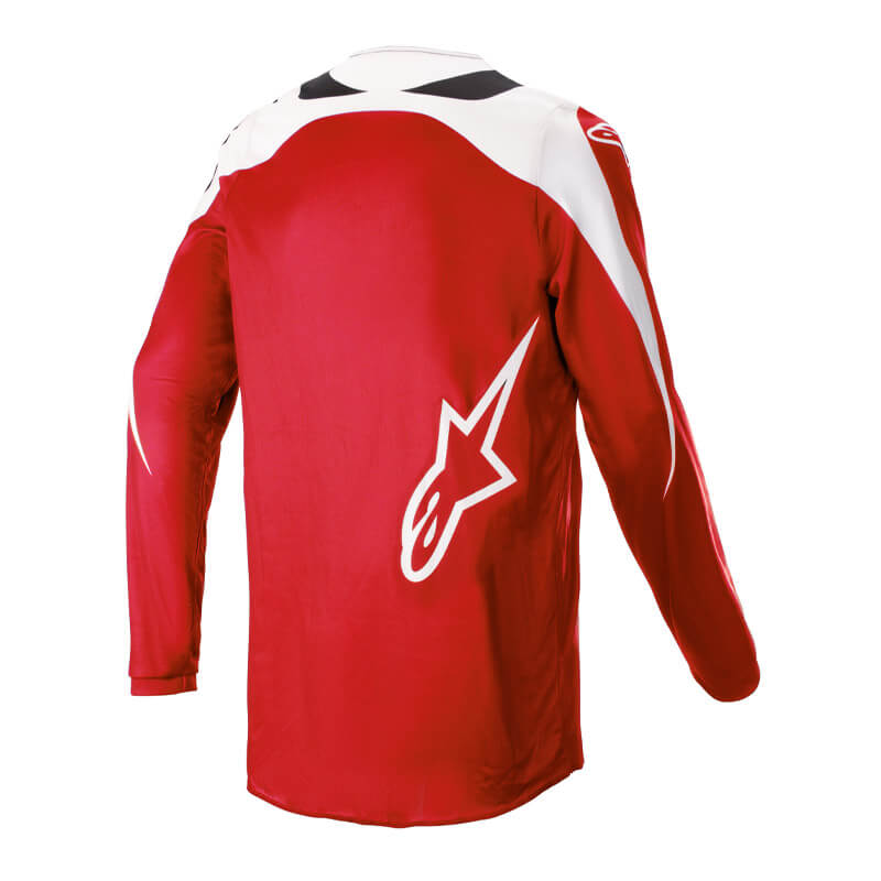 maillot alpinestars fluid narin 2023 rouge motocross