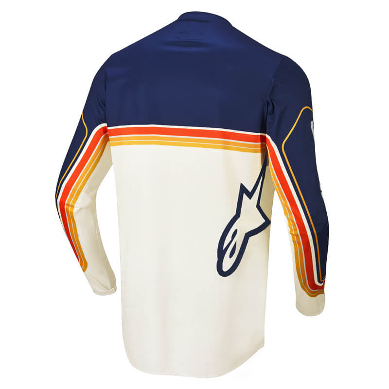 maillot alpinestars fluid speed bleu blanc 2022 cross