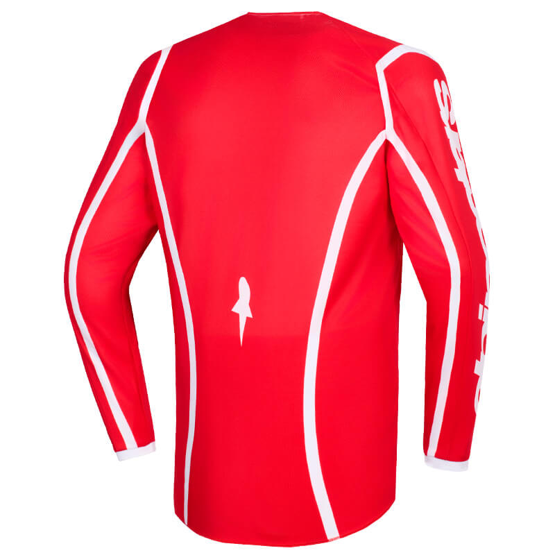 maillot alpinestars fluis apex rouge cross