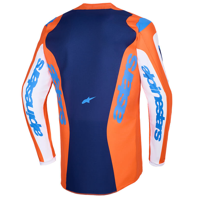 maillot alpinestars fluis grid orange cross