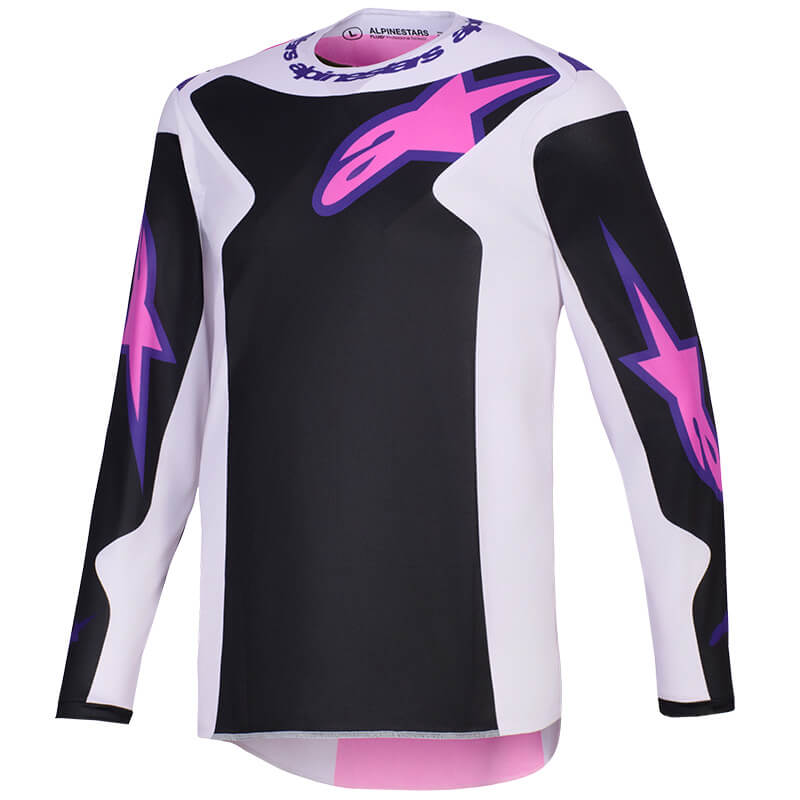 maillot alpinestars fluis grid rose