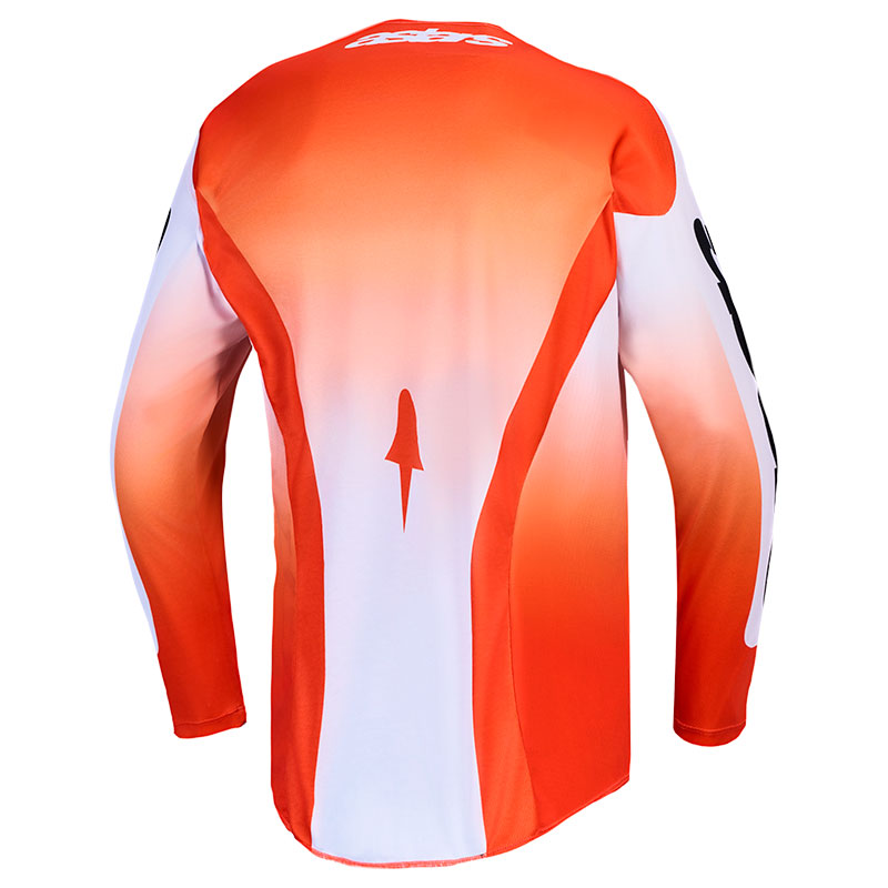 maillot alpinestars racer amber orange rouge dos