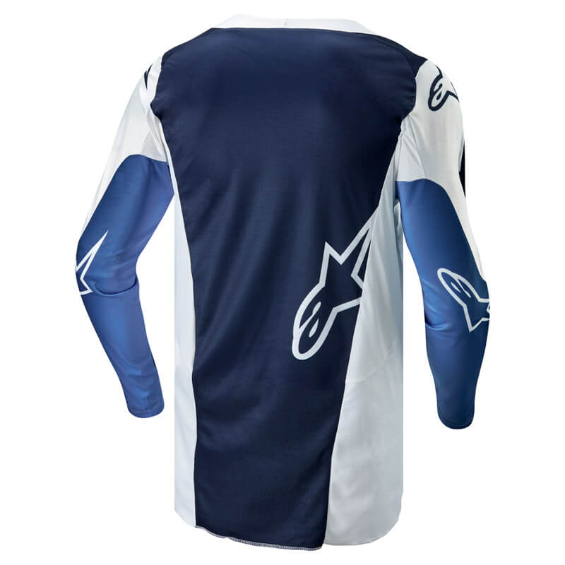 maillot alpinestars racer hoen 2024 bleu blanc motocross