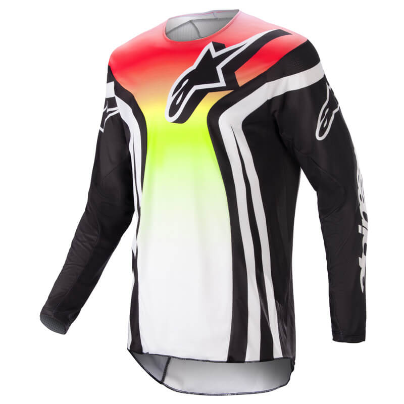 maillot alpinestars racer semi noir multicolore 2023