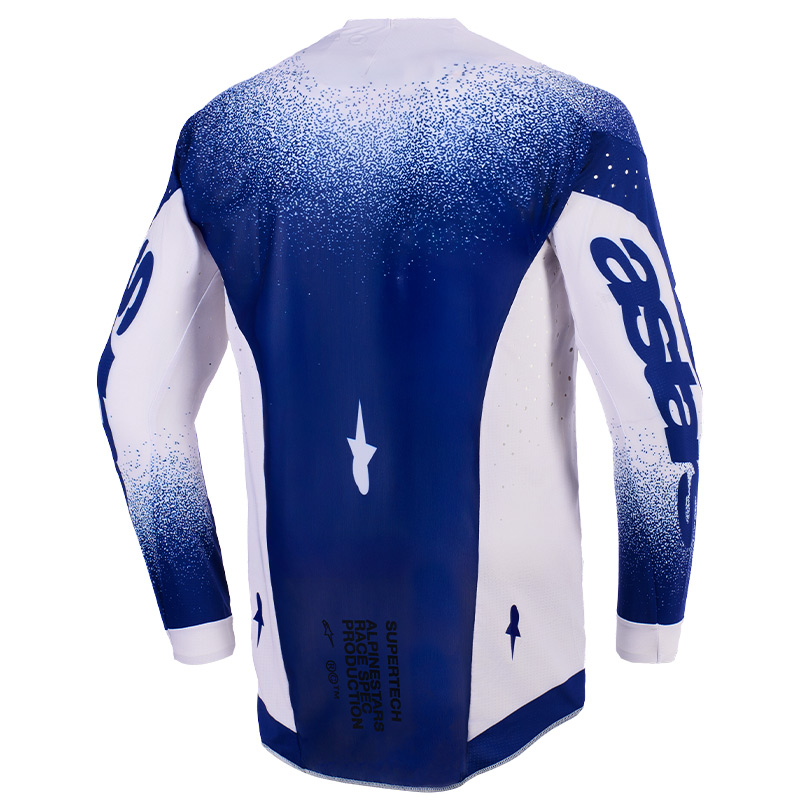 maillot alpinestars supertech scenz navy blanc mx