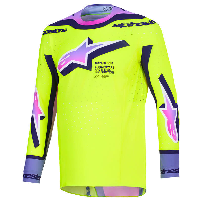 maillot alpinestars supertech vista jaune mx 26