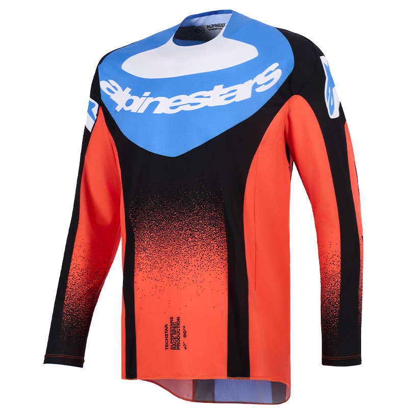 maillot alpinestars techstar knif bleu orange