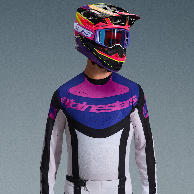 maillot alpinestars techstar knif violet sx