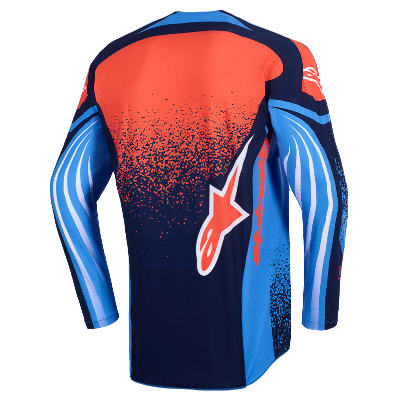 maillot alpinestars techstar nomur bleu rouge mx