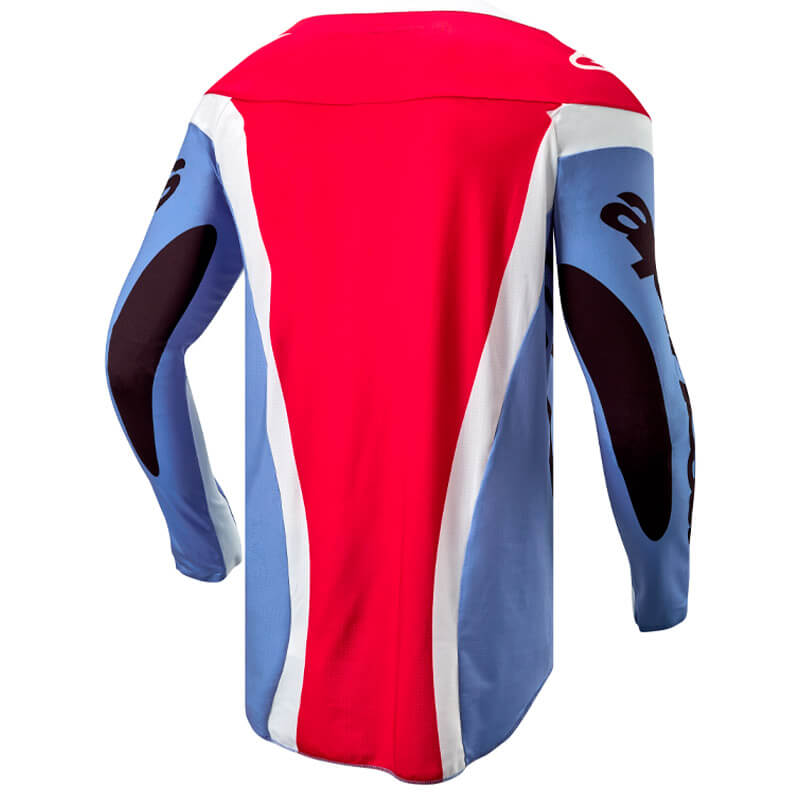 maillot alpinestars techstar ocuri 2024 rouge bleu motocross