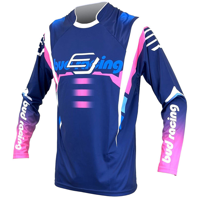 maillot bud racing mx 2026 champions bleu rose