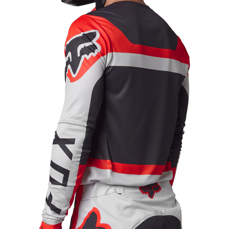 maillot cross fox flexair efekt 2023 rouge motocross