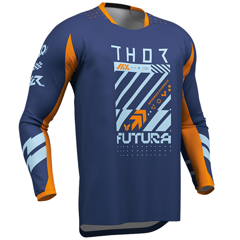 maillot cross thor futura bleu orange 26