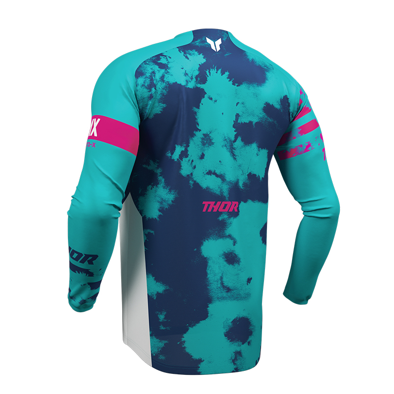 maillot cross thor lanchmode bleach bleu turquoise dos