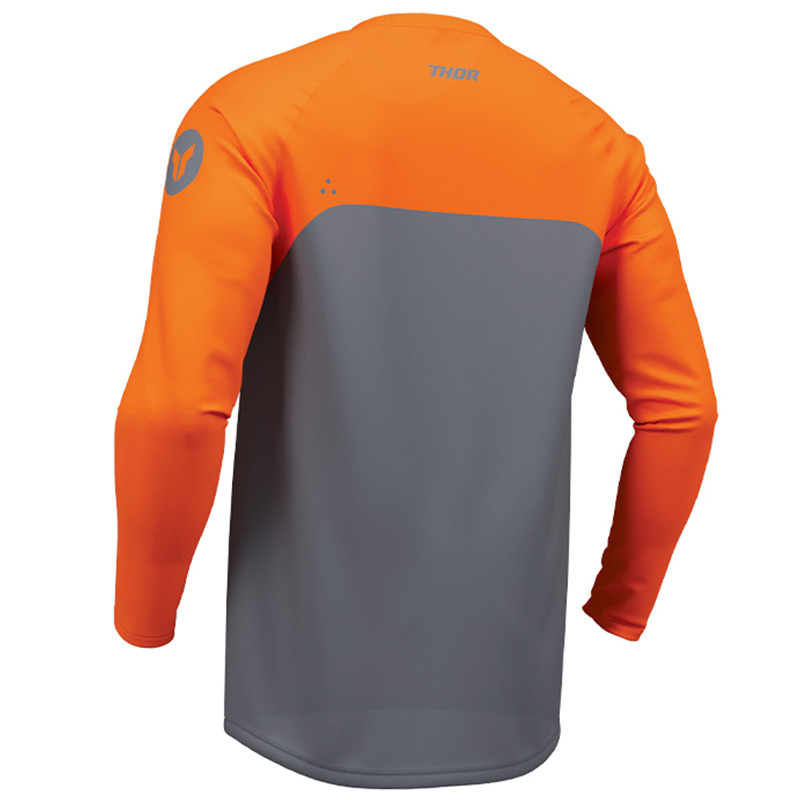 maillot cross thor ridemode menace gris orange cross