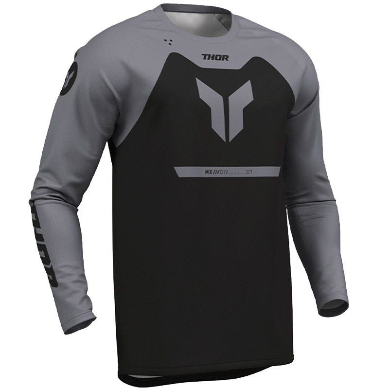 maillot cross thor ridemode menace noir gris 26