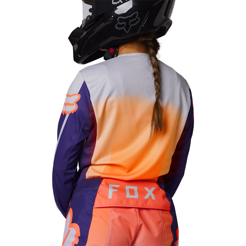 maillot cross wmns fox racing 180 leed 2023 orange cross