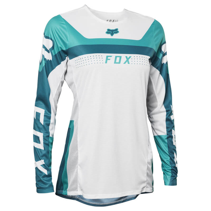 maillot cross wmns fox racing flexair efekt 2023 bleu mx