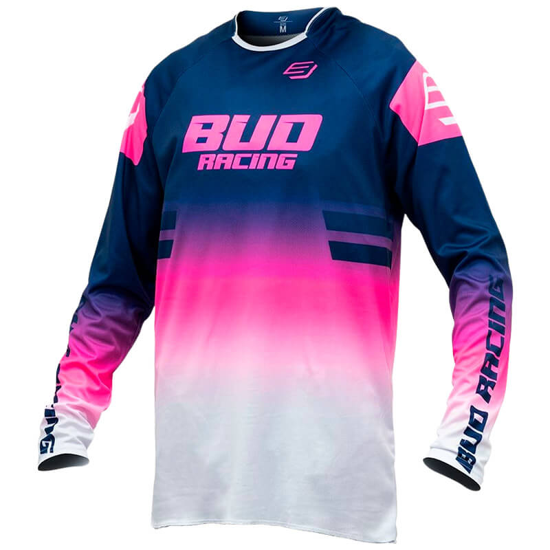 maillot cross yth bud racing lazer 2023 noir blanc mx