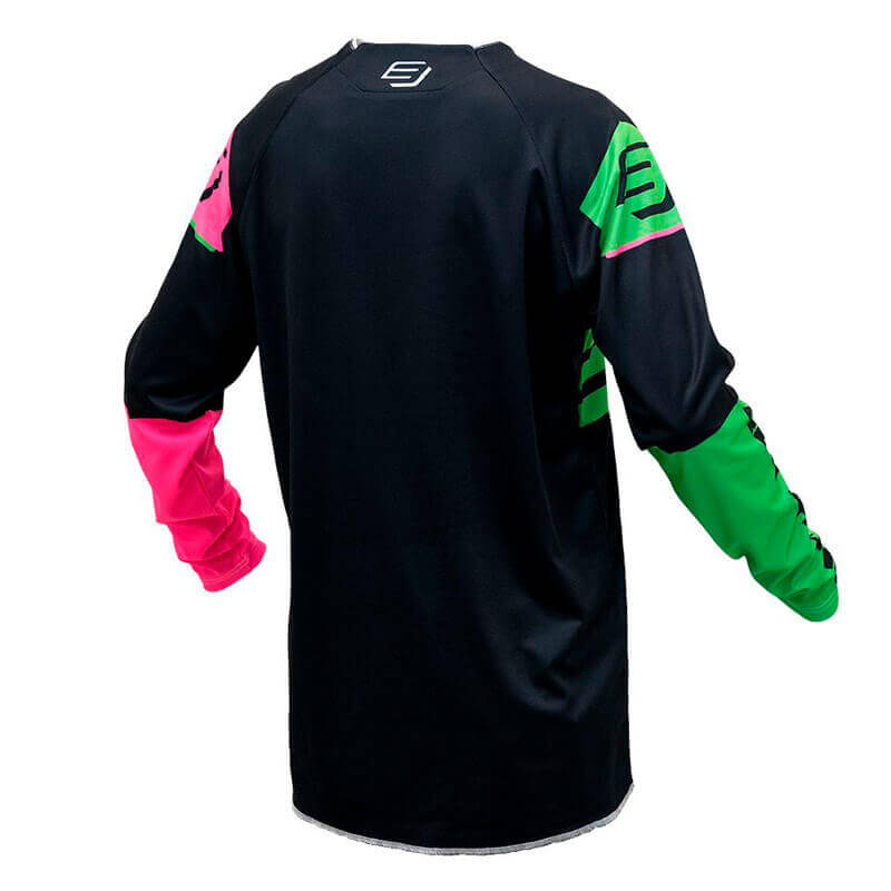 maillot cross yth bud racing lazer 2023 vert rose moto