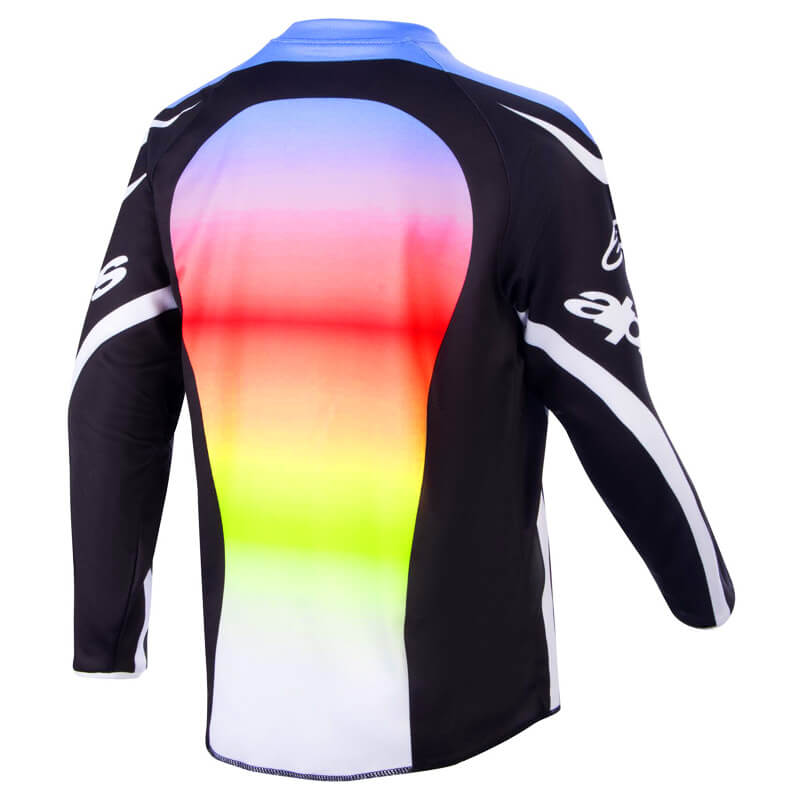 maillot enfant alpinestars racer semi multicolore 2023 cross mx