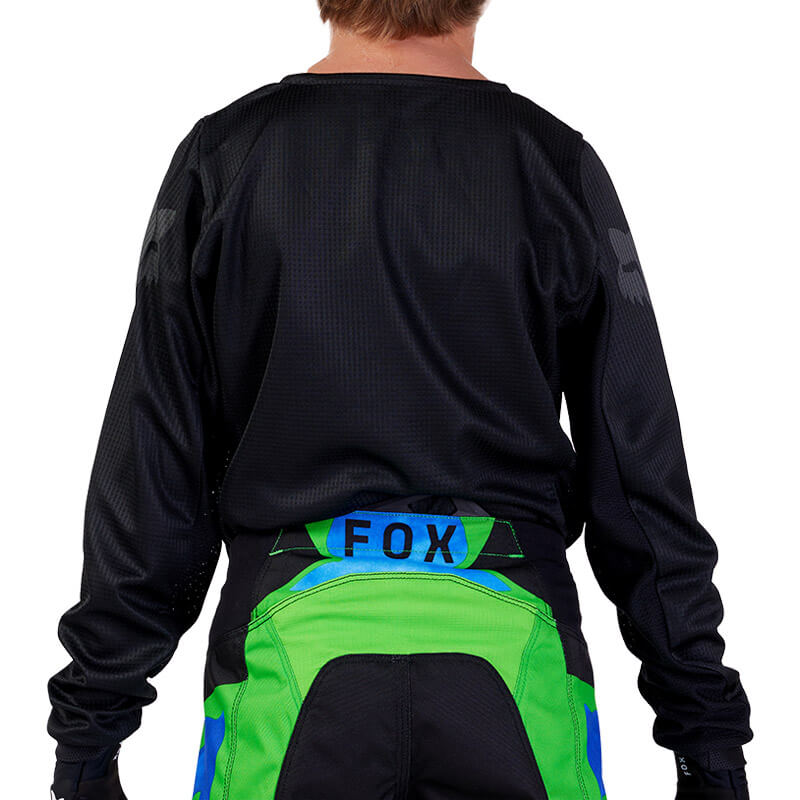 maillot enfant fox racing 180 blackout 2024 motocross