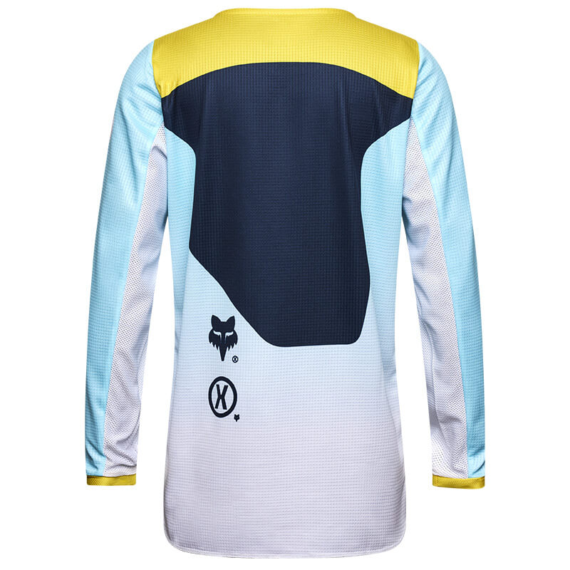 maillot enfant fox racing 180 elevated bleu 2025 cross