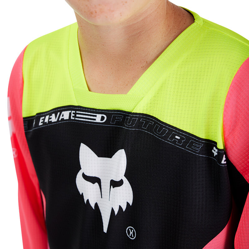 maillot enfant fox racing 180 elevated rose 2025 motocross mx