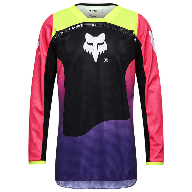 maillot enfant fox racing 180 elevated rose 2025 mx