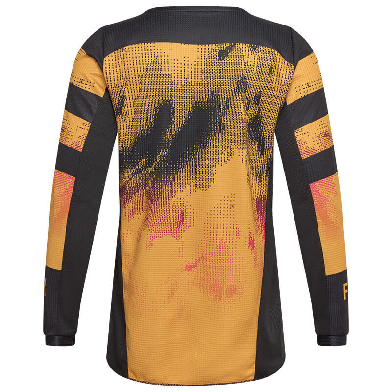 maillot enfant fox racing 180 kairos orange rose cross
