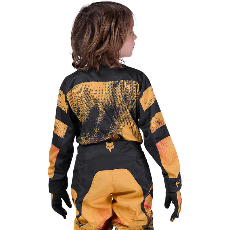 maillot enfant fox racing 180 kairos orange rose sx
