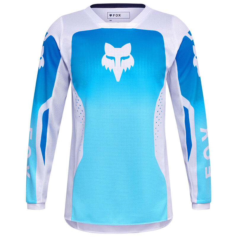 maillot enfant fox racing 180 shield bleu