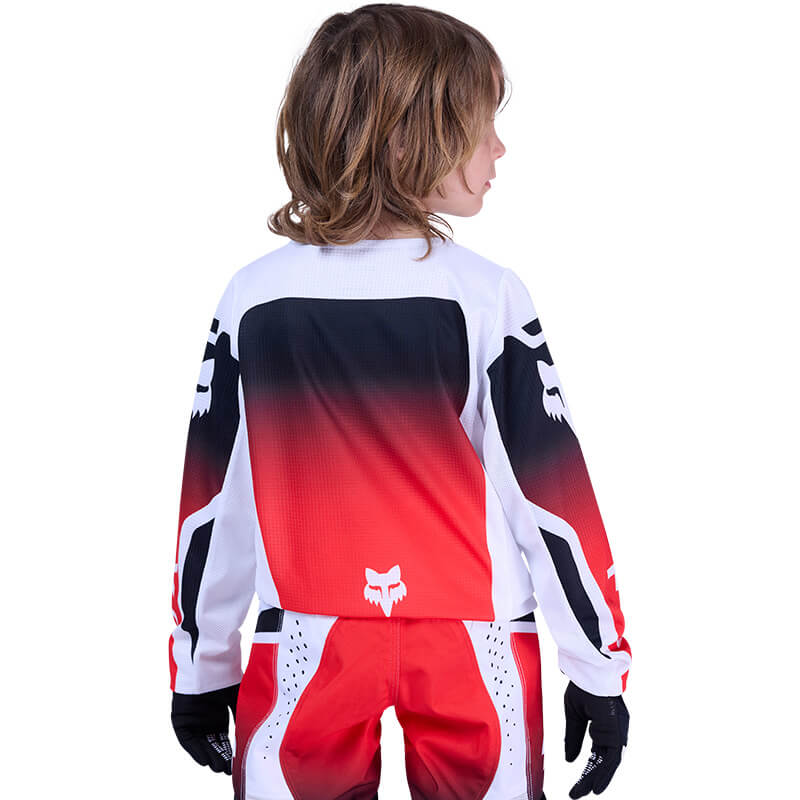maillot enfant fox racing 180 shield rouge sx