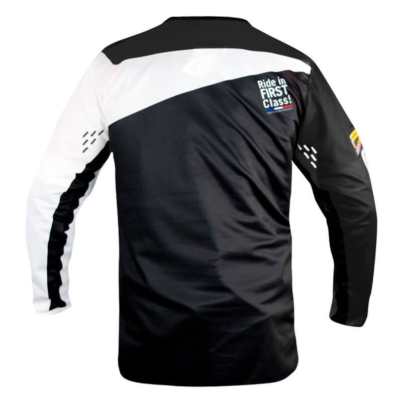 maillot enfant fxmotors racing line noir 2021 cross mx