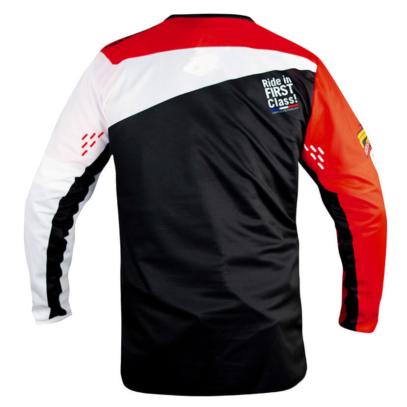 maillot enfant fxmotors racing line rouge 2021 cross