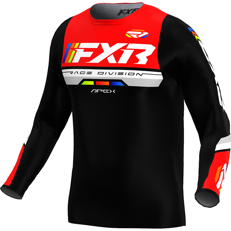 maillot enfant fxr apex noir rouge