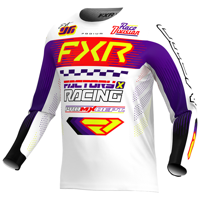 maillot enfant fxr podium blanc violet