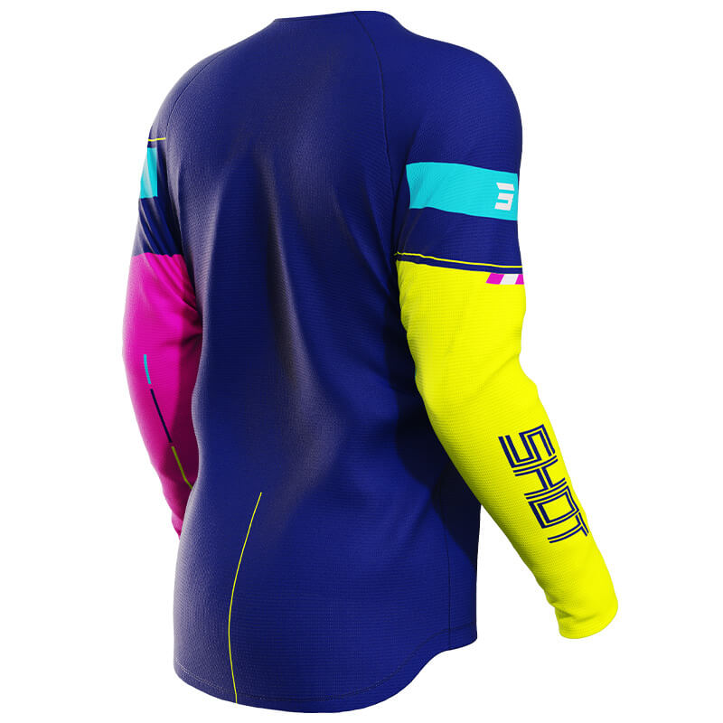 maillot enfant shot draw indy bleu 2024 cross mx