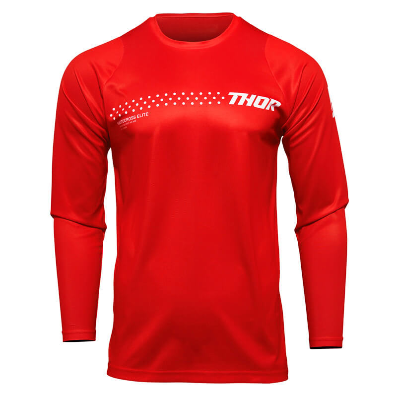 maillot enfant thor mx sector minimal rouge 2022 mx