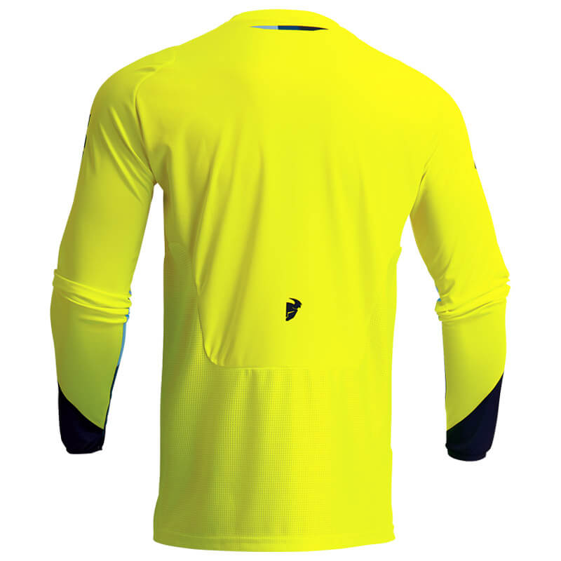 maillot enfant thor pulse tactic 2023 jaune fluo motocross