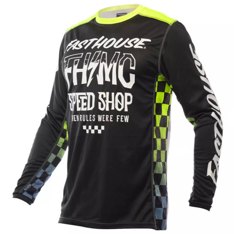 maillot fasthouse grindhouse brute jaune fluo 2022