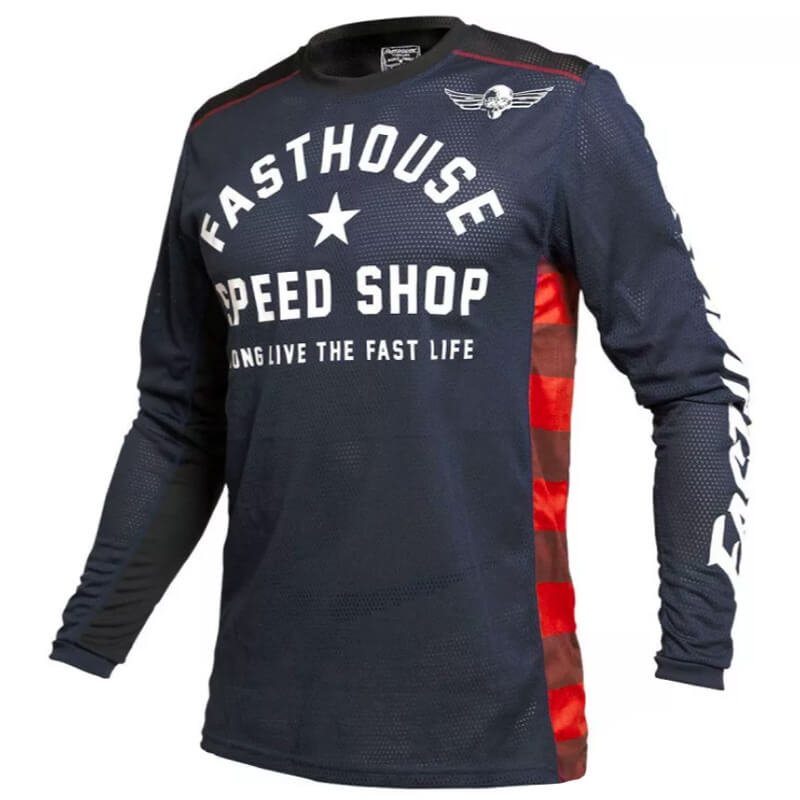 maillot fasthouse originals air cooled bleu marine 2022