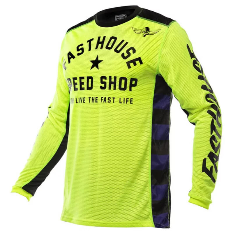 maillot fasthouse originals air cooled jaune fluo 2022