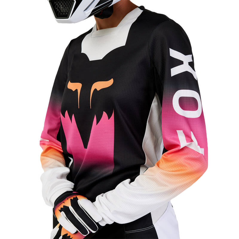 maillot femme fox racing 180 flora noir rose 2024 moto