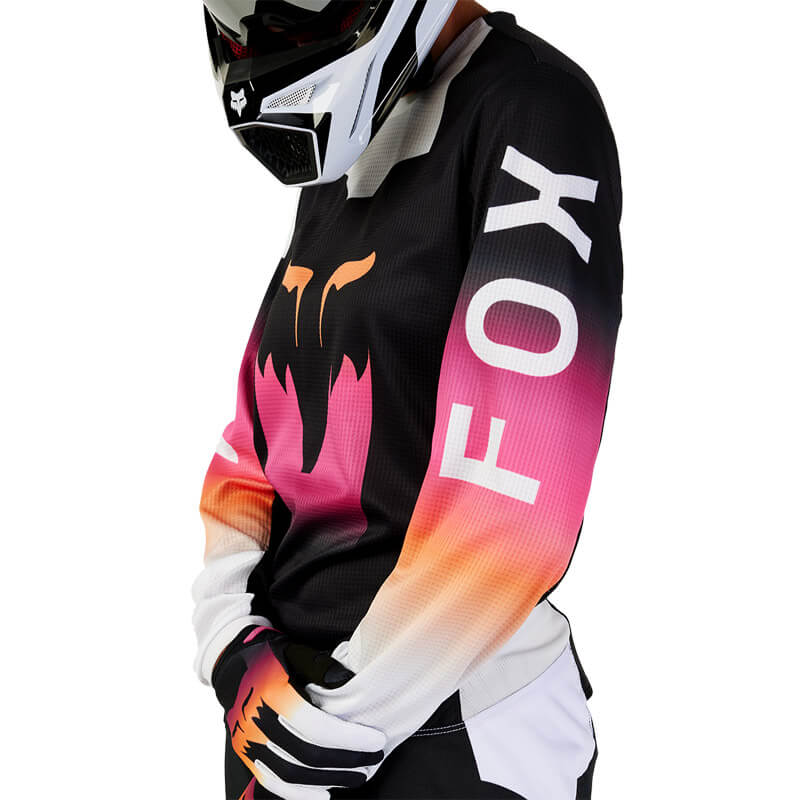 maillot femme fox racing 180 flora noir rose 2024 motocross mx